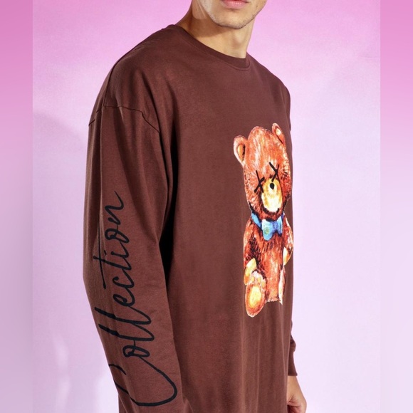 Boohoo OVERSIZED TEDDY COLLECTION LS T-SHIRT - Picture 2 of 2
